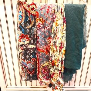 Bundle of 3 scarves one wrap